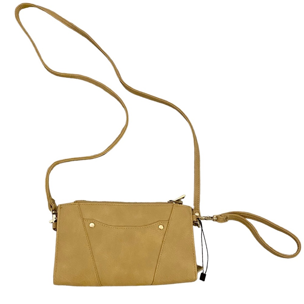 Cream Leather Crossbody Wallet Bag from KCarroll